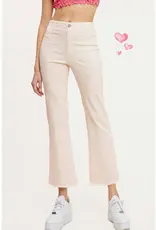 Soft Washed Stretchy High Waisted Flare Pants