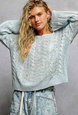 Lightweight Cable Knit Summer Sweater
