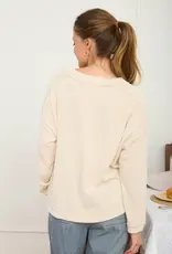 Ribbed Long Sleeve Knit Top