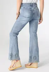 EverStretch Flare with Scalloped Flower Cut-Out