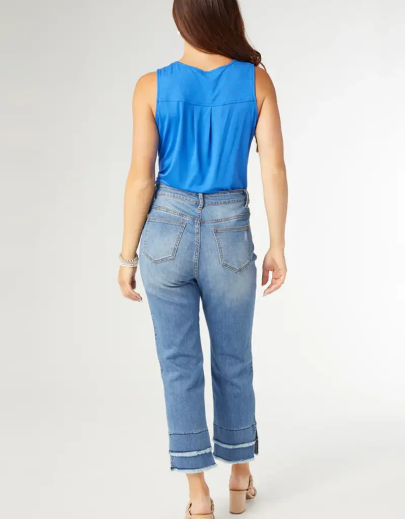 Bambu Soft Straight Crop with Double Fringe