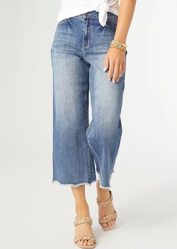 Bambu Soft Wide Raw Bottom Capri