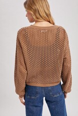 Open Crochet  Knit Top