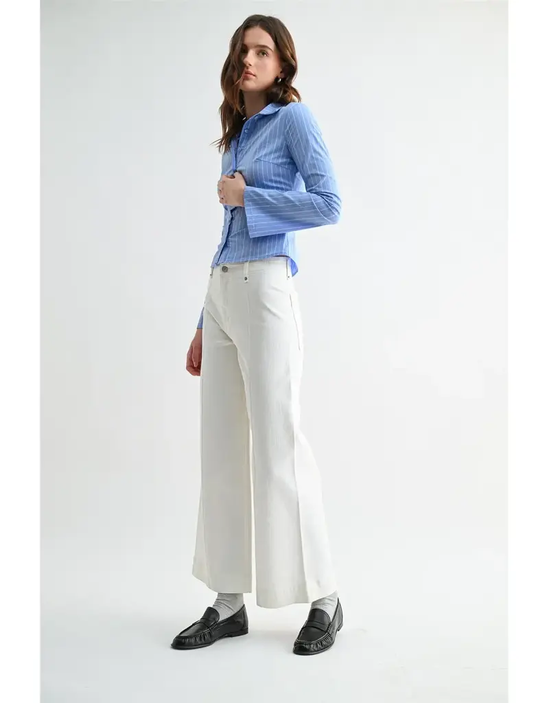 Mica High Wide Leg Ankle Pant