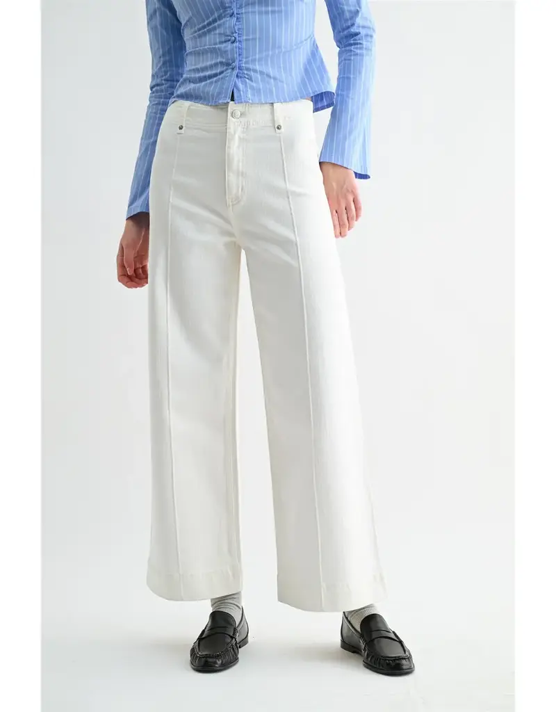 Mica High Wide Leg Ankle Pant