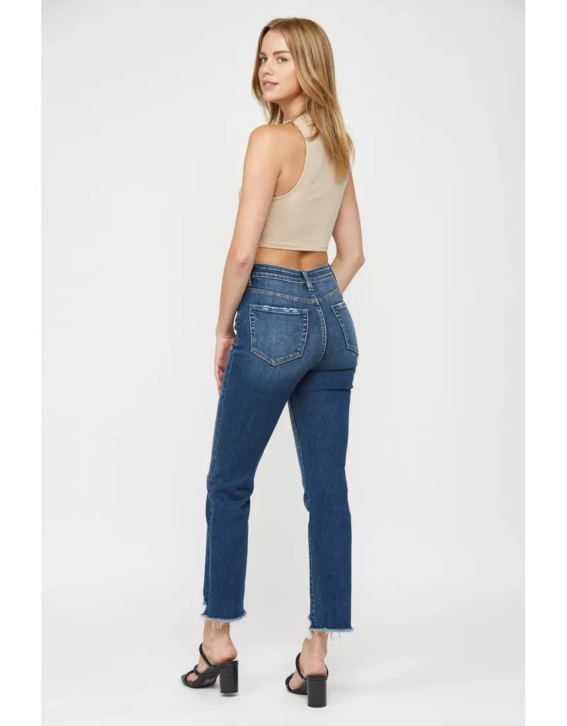 High-Rise Straight Leg with Step Hem