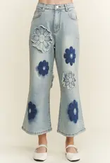 Flower Patch Embroidered Stretch Jean