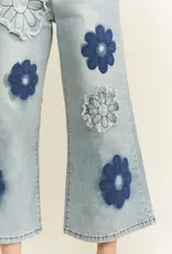 Flower Patch Embroidered Stretch Jean
