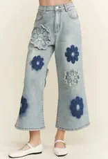 Flower Patch Embroidered Stretch Jean