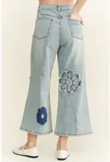 Flower Patch Embroidered Stretch Jean