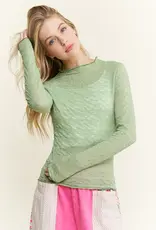 Mesh Floral Layering Top