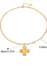 18K Stainless Steel Tarnish Free Cross Necklace