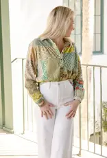 Green Meadows Patchwork Blouse