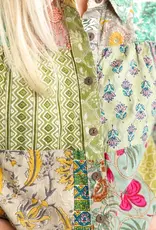 Green Meadows Patchwork Blouse