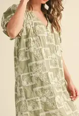Emily Embroidered Shift Dress