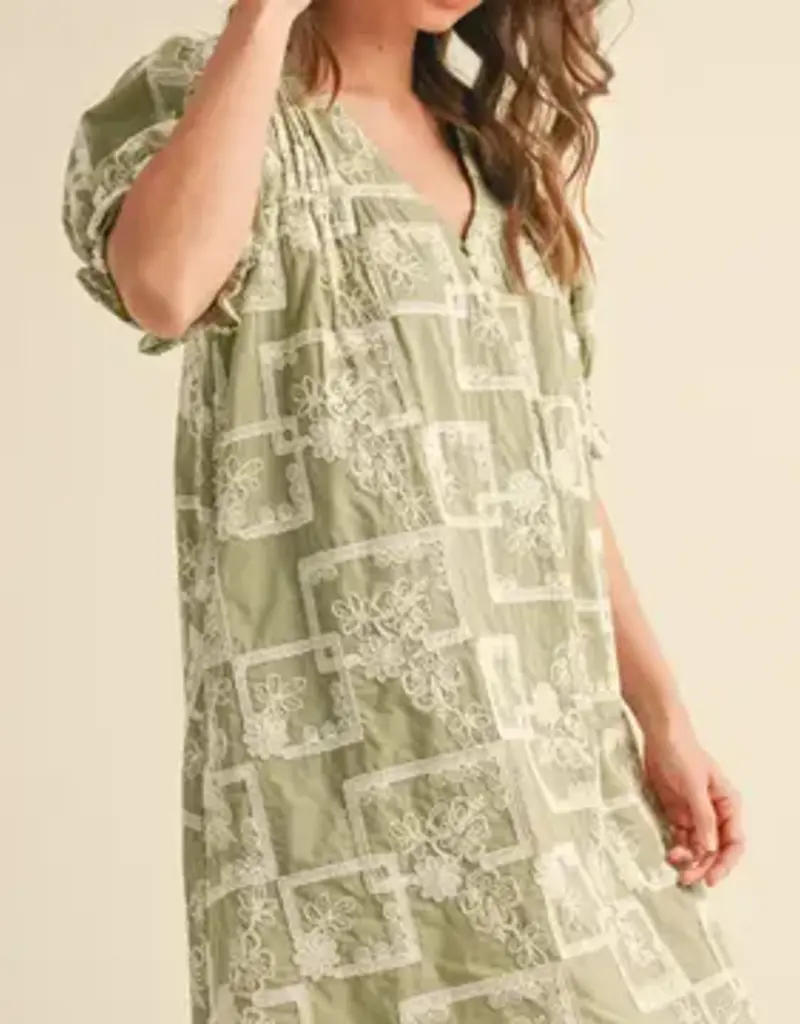 Emily Embroidered Shift Dress