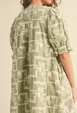 Emily Embroidered Shift Dress