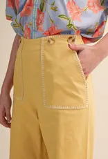 Hannah Wide Leg Pants with Contrast Stitching