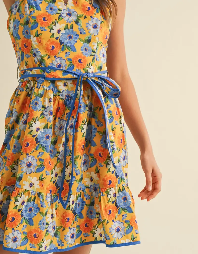 Fabulous Floral Scalloped Dress