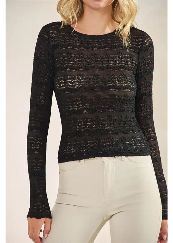 Scallop Lace Top