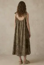 Floral Applique A Line Maxi Dress