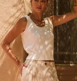 Waffle Knit Tank Top