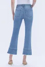 High Rise Trouser Slit Hem Kick Flare Jeans