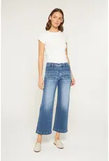 High Rise Cropped Wide Leg with Patch Pkt