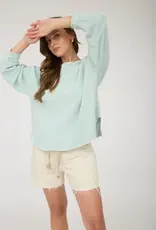 Exposed Seam Detail Knit Top