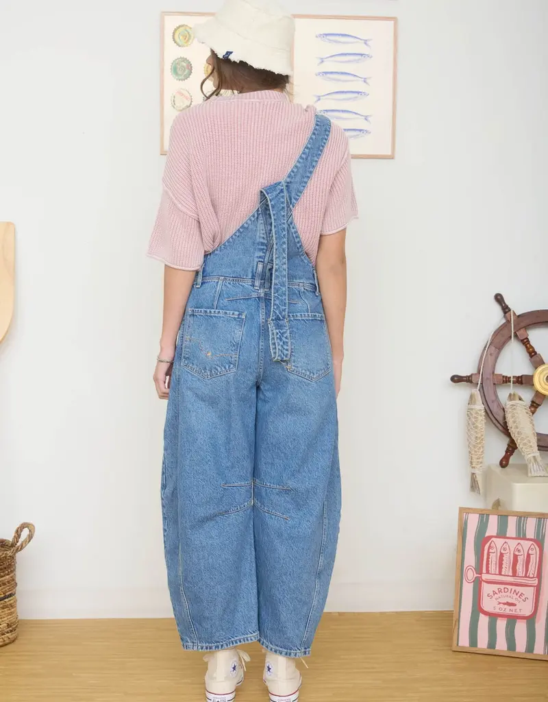 Washed Drop Shoulder Boxy Knit Top