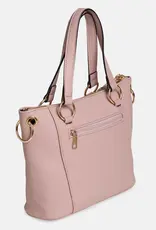 Evelyn Studded Tote - Carnation Pink