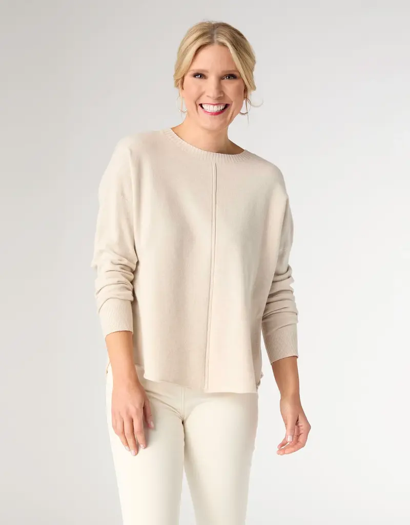 Lightweight Heavenly-Luxe  Sweater w/ Front Seam