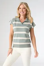 Lightweight Heavenly-Luxe V-Neck Striped Sweater