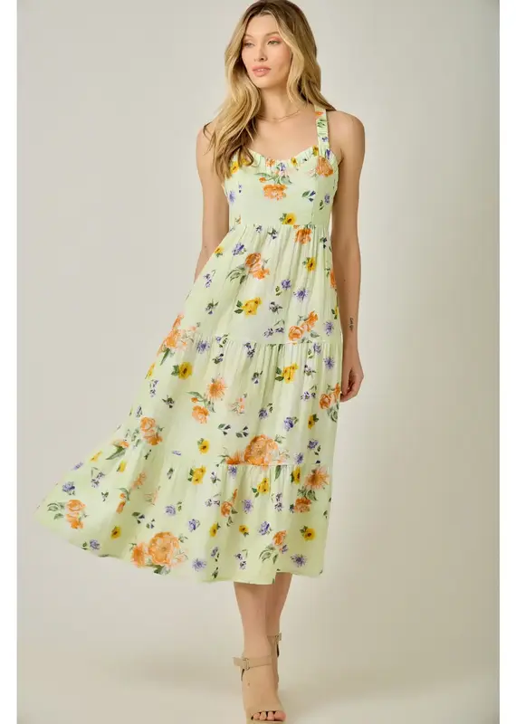 Debbie Double Gauze Tiered Long Dress