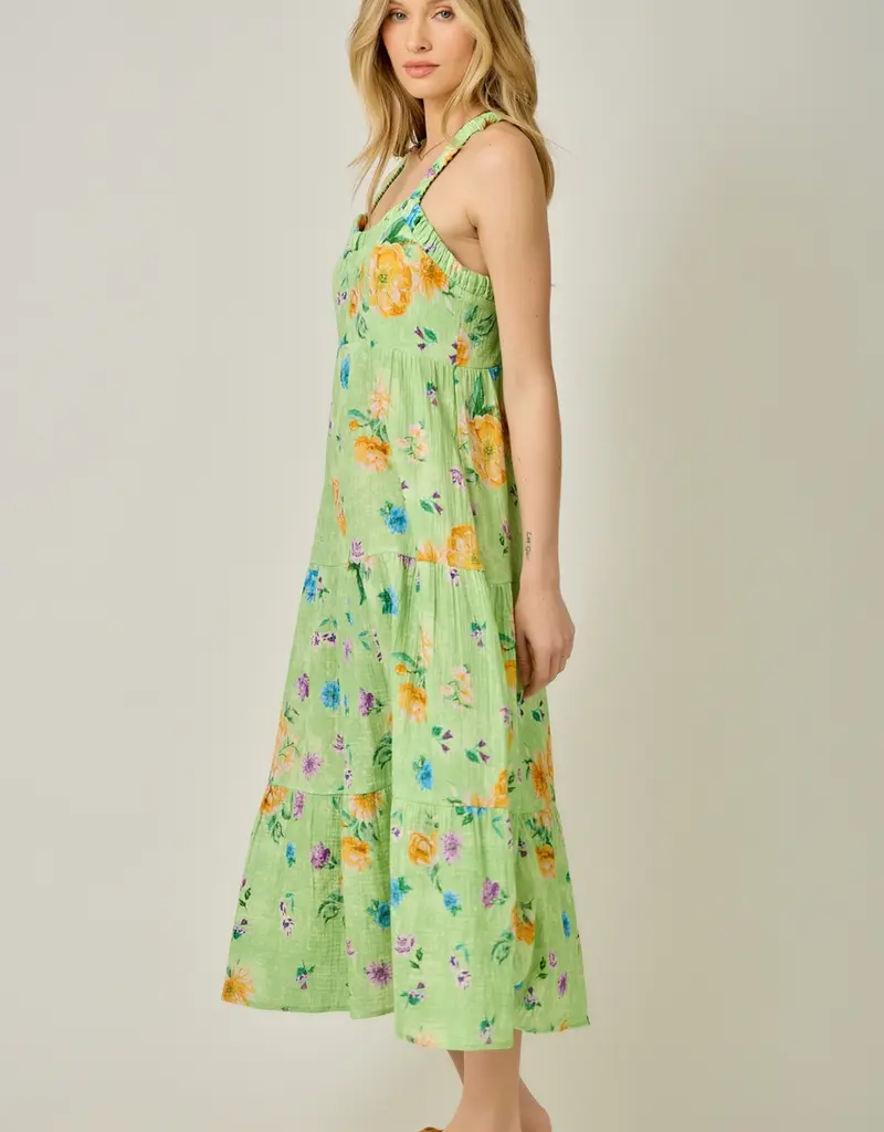 Debbie Double Gauze Tiered Long Dress