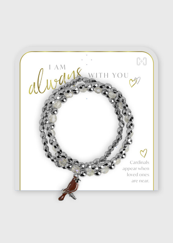 I am Always With You Bead Bracelet - Silver