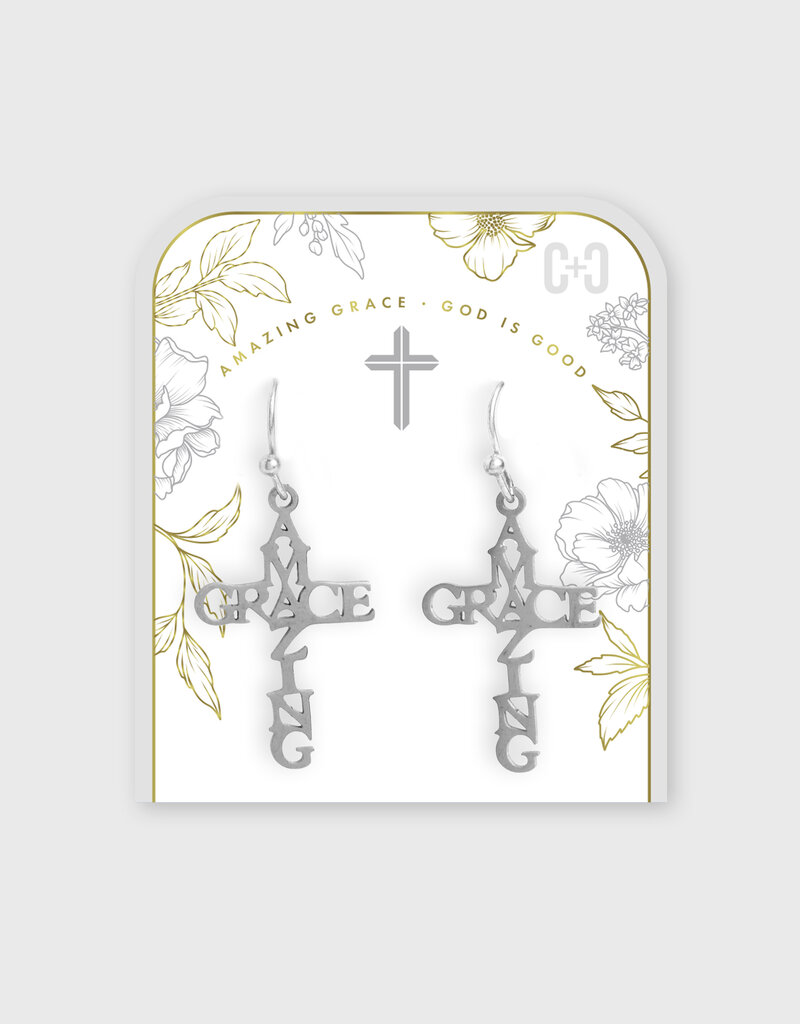 Amazing Grace Earrings - Silver