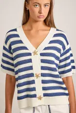 Nautical Stripe Cardigan with Starfish Button Detail