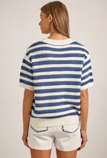 Nautical Stripe Cardigan with Starfish Button Detail