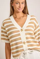 Nautical Stripe Cardigan with Starfish Button Detail