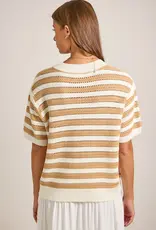 Nautical Stripe Cardigan with Starfish Button Detail