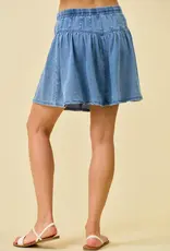 Chaddy Chambray Short Skirt