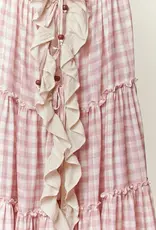 Caroline Checker Ruffle Dress