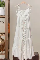 Rachel Ruffle Midi Dress