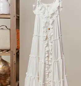 Rachel Ruffle Midi Dress