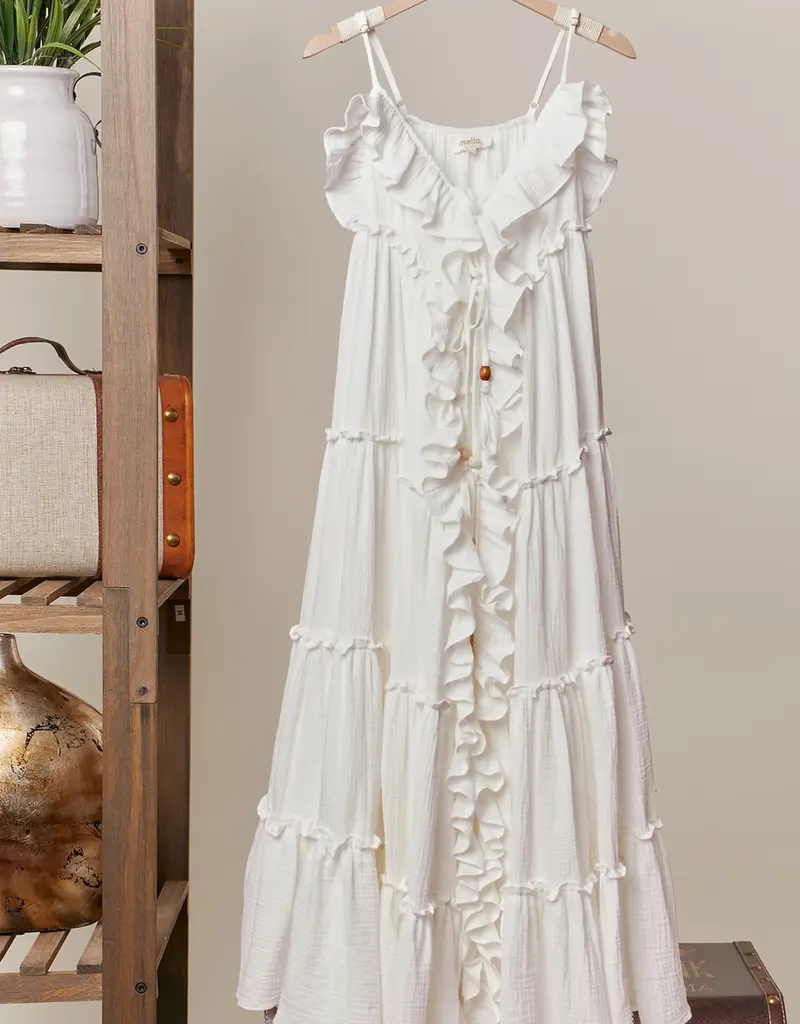Rachel Ruffle Midi Dress