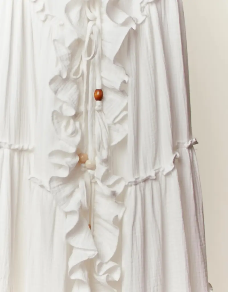 Rachel Ruffle Midi Dress