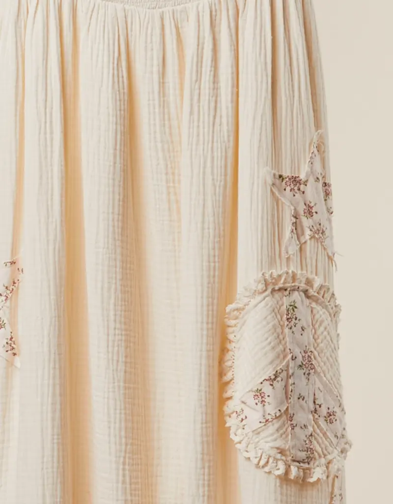 Peace Patchwork Midi Dress