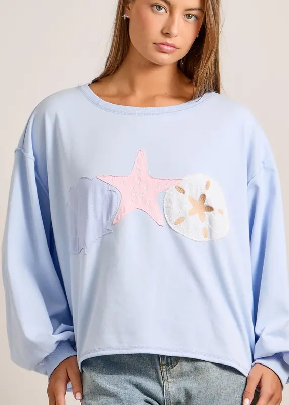 Sally Seashell Patchwork Top