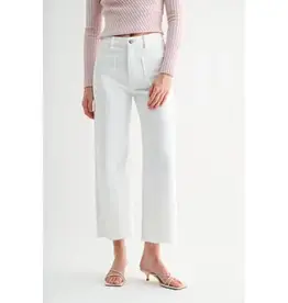 High Rise WideLeg Crop Raw Hem Catskill